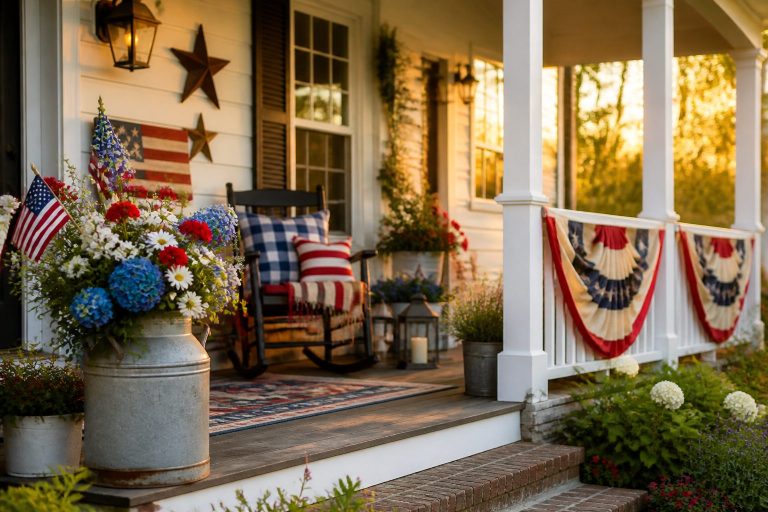 10 DIY 4th of July Patriotic Front Porch Ideas 16 10 DIY 4th of July Patriotic Front Porch Ideas
