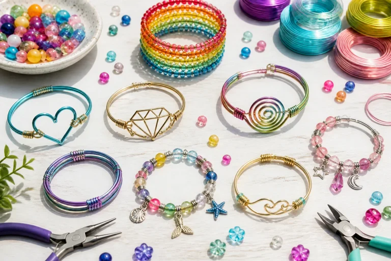 6 Easy Wire Bracelet Ideas for Kids to Make at Home