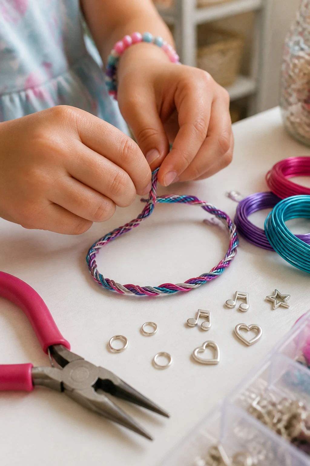 6 Easy Wire Bracelet Ideas for Kids to Make at Home 4 Item 3
