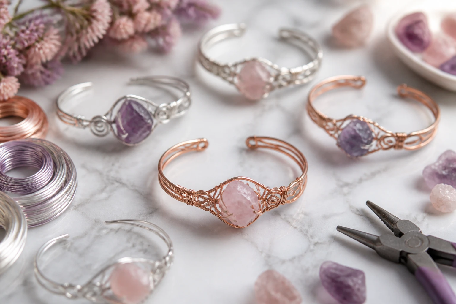 9 Wire Bracelet Ideas You Can Make in 10 Minutes or Less