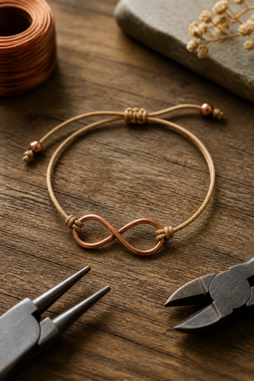 6 DIY Wire Bracelet Ideas Using Copper Wire for a Warm Artisan Look 5 Item 4