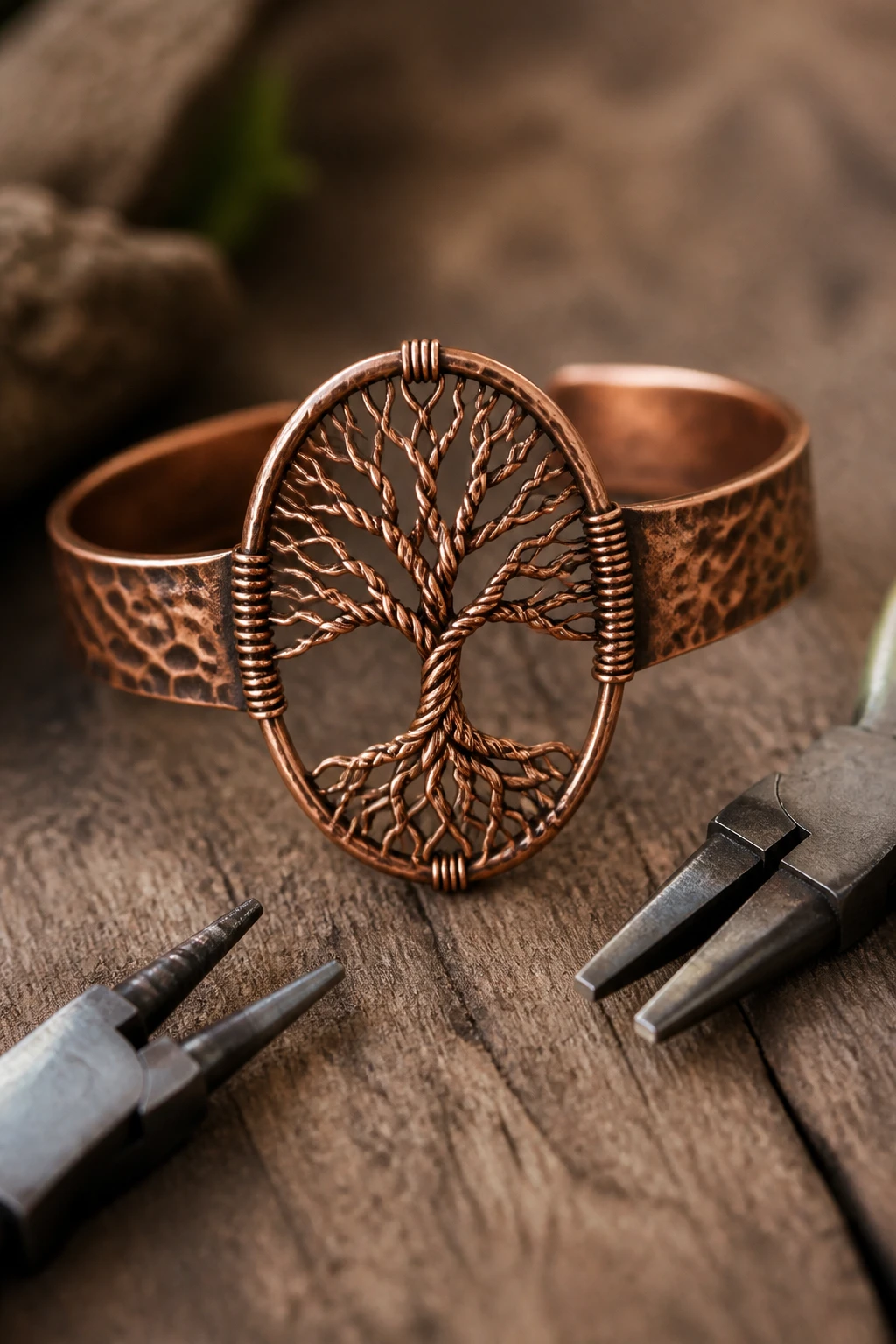 6 DIY Wire Bracelet Ideas Using Copper Wire for a Warm Artisan Look 7 Item 6