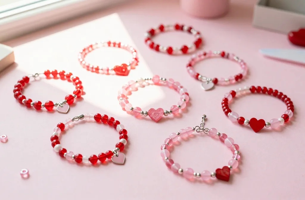 9 Valentine's Day Beaded Bracelet Ideas to Make for Someone Special