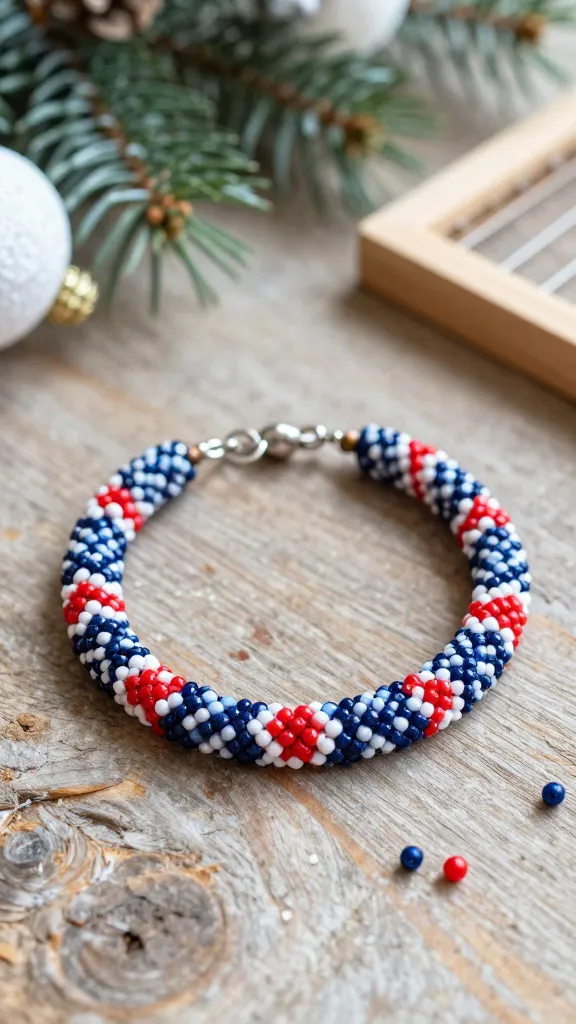 11 Christmas Beaded Bracelet Ideas That Make Perfect Handmade Gifts 10 Item 9