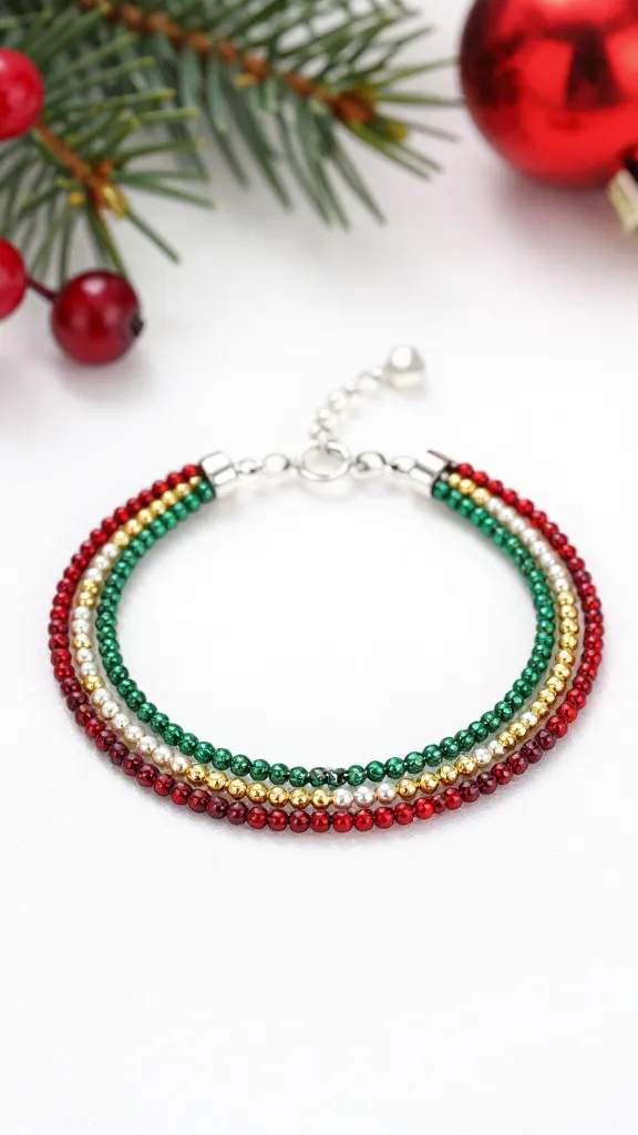 11 Christmas Beaded Bracelet Ideas That Make Perfect Handmade Gifts 12 Item 11