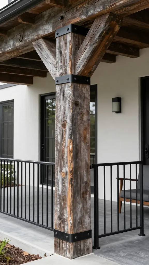 6 Rustic Front Porch Ideas with Old Wood 3 Item 2