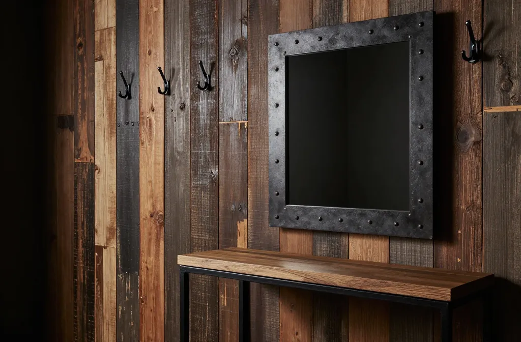 7 Masculine Entryway Ideas Featuring Industrial and Moody Vibes 1 7 Masculine Entryway Ideas Featuring Industrial and Moody Vibes