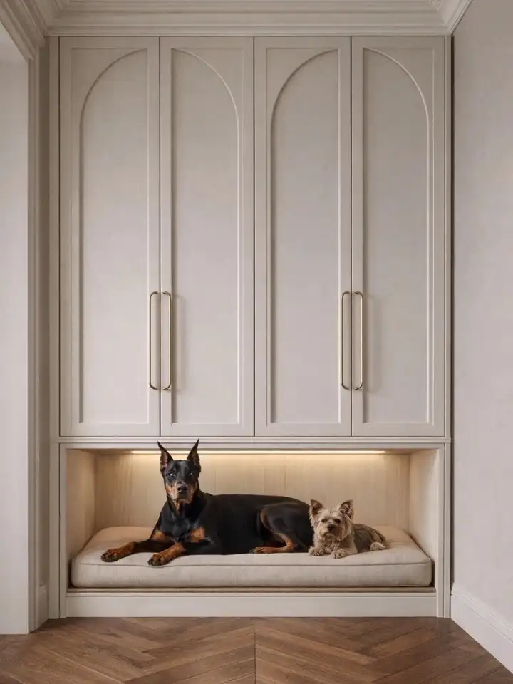 Carve Out a Built In Nook for a Dog Bed