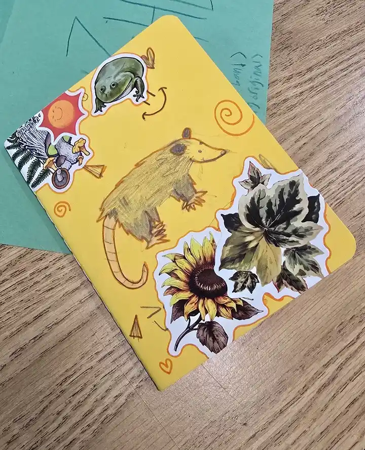 Sticker Collage Notebook Covers