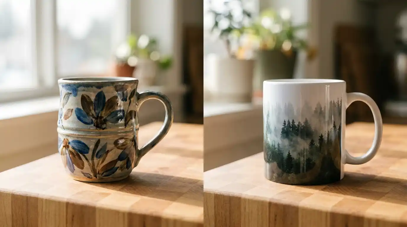 Hand-Painted Vs Printed Mugs 1 Hand-Painted Vs Printed Mugs