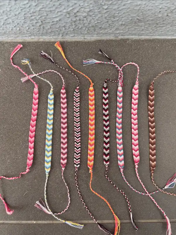 15 Back to School Bracelet Ideas to Trade 5 3. Classic Woven Chevron Bracelets Every Trader Wants a Row of