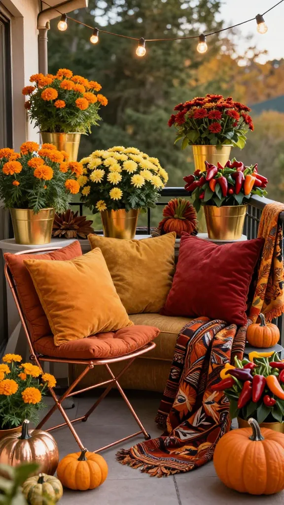 Cozy Fall Balcony Decor: 14 Ideas for Small Spaces 13 Item 8