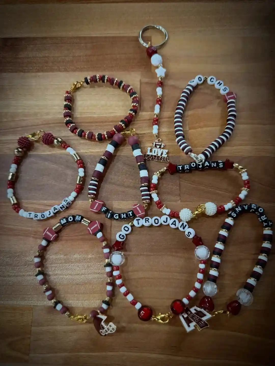 15 Back to School Bracelet Ideas to Trade 12 10. Full Mascot Fan Kits With Clasped Bracelets and a Matching Keychain