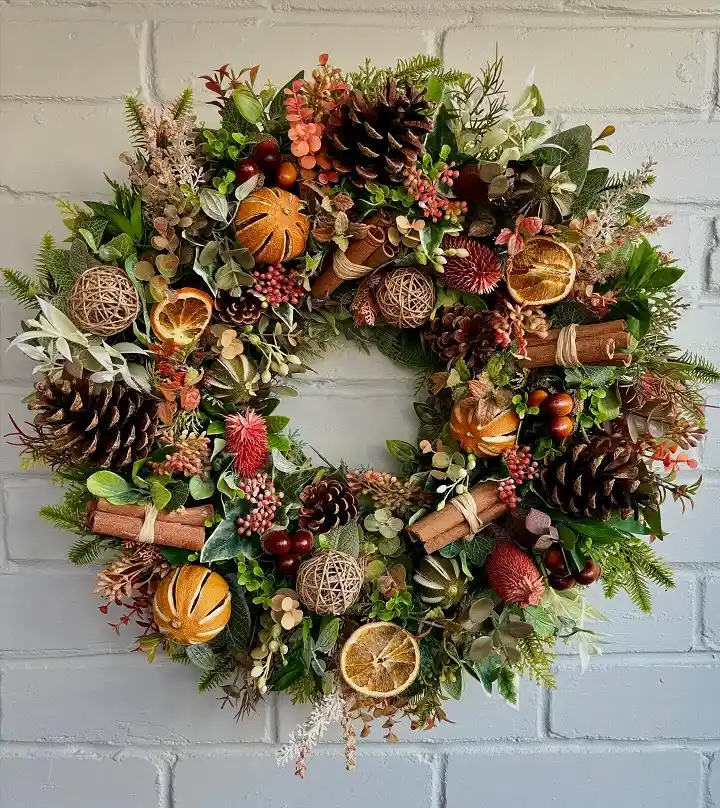 Autumn wreath decor