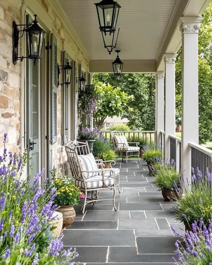 Beachy front porch