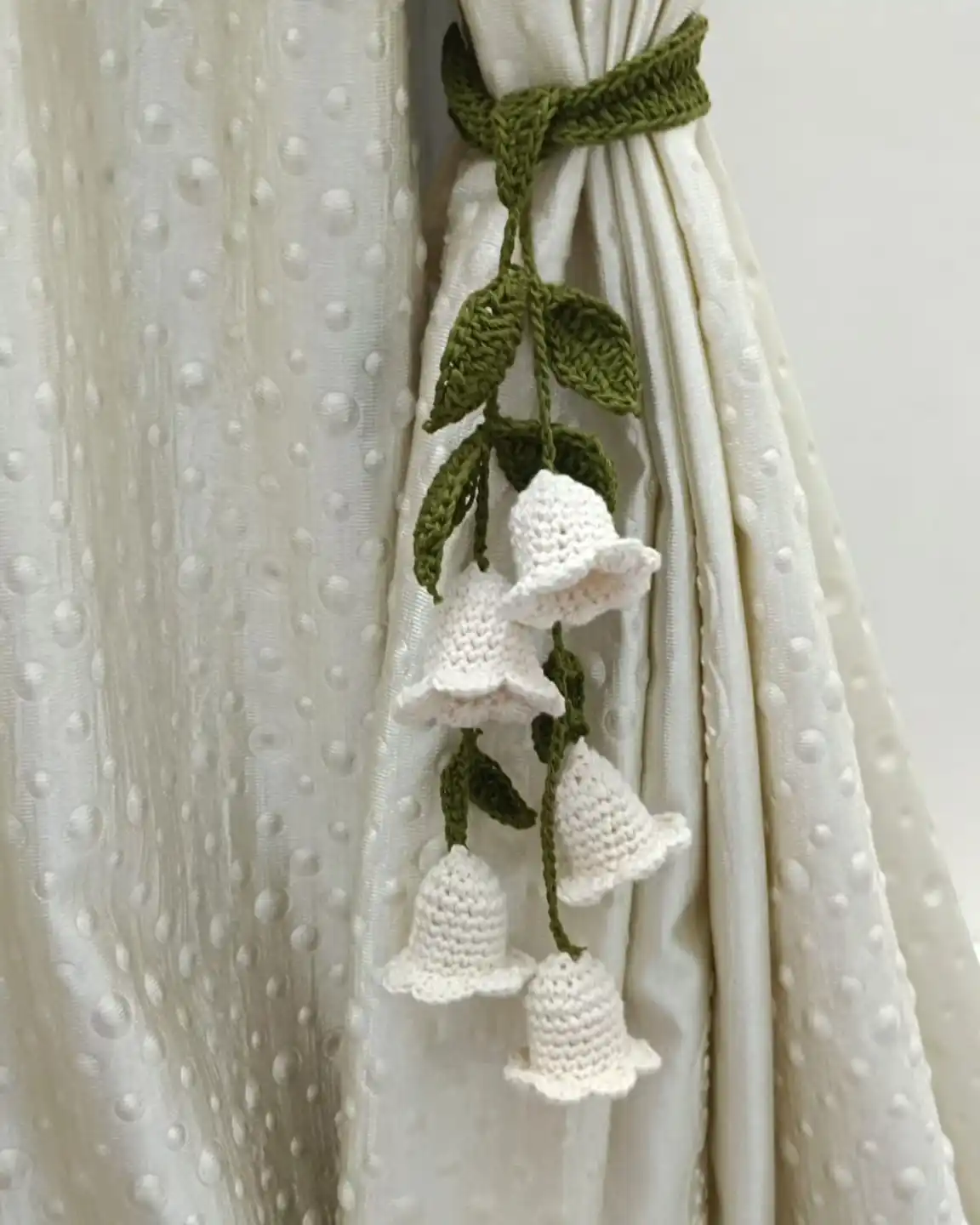 Boho curtain tiebacks