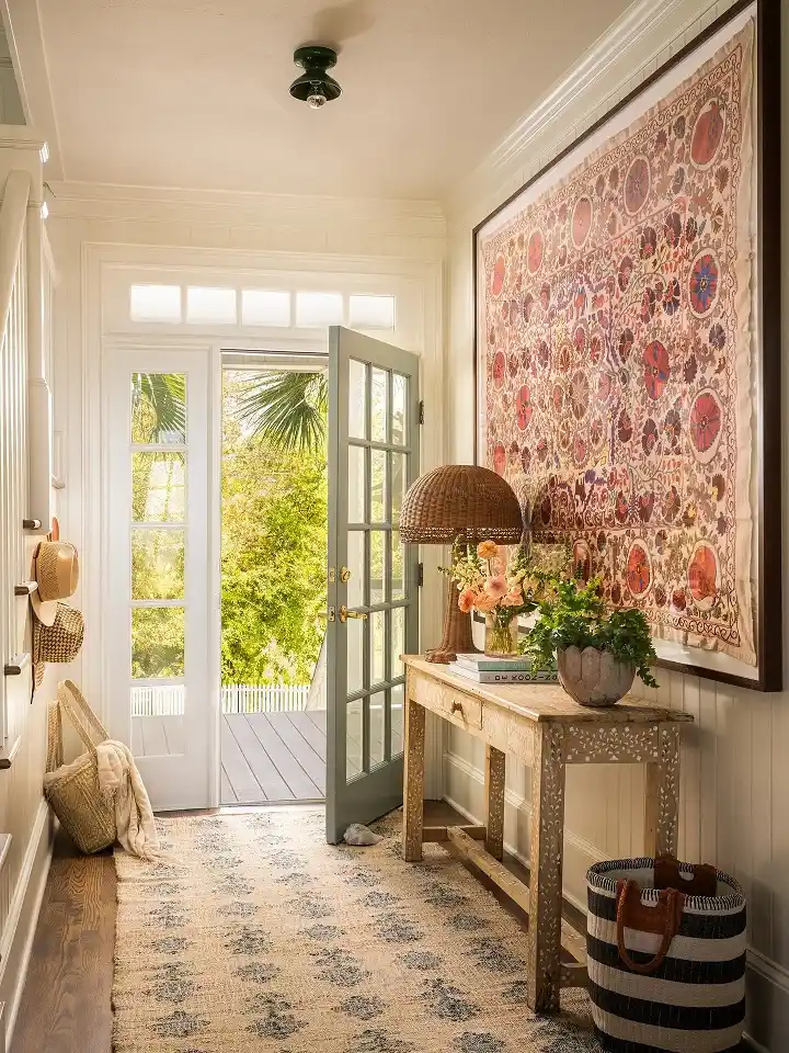 Coastal console table