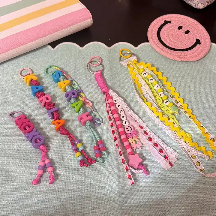DIY backpack tassels