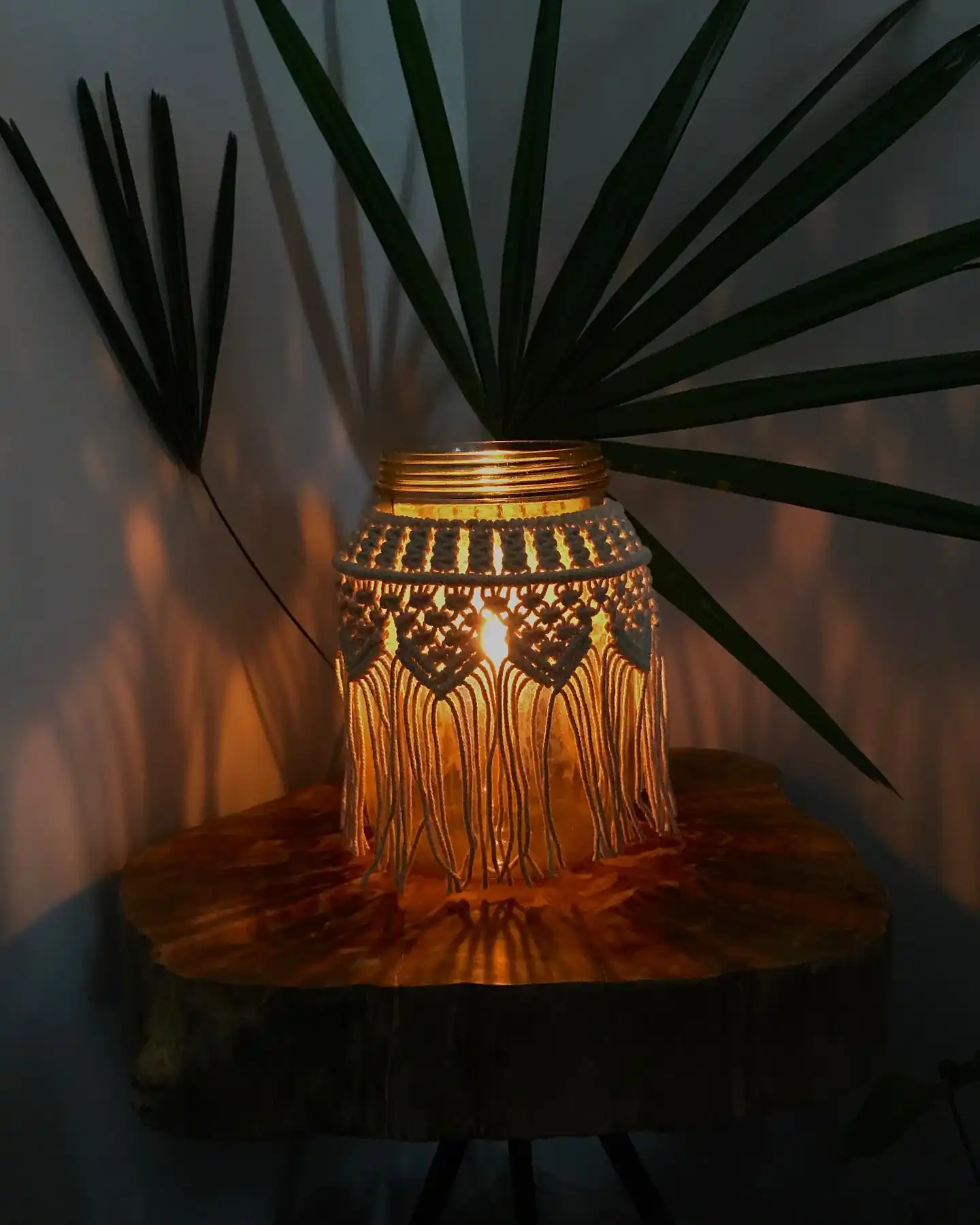 DIY macrame candle holder ideas
