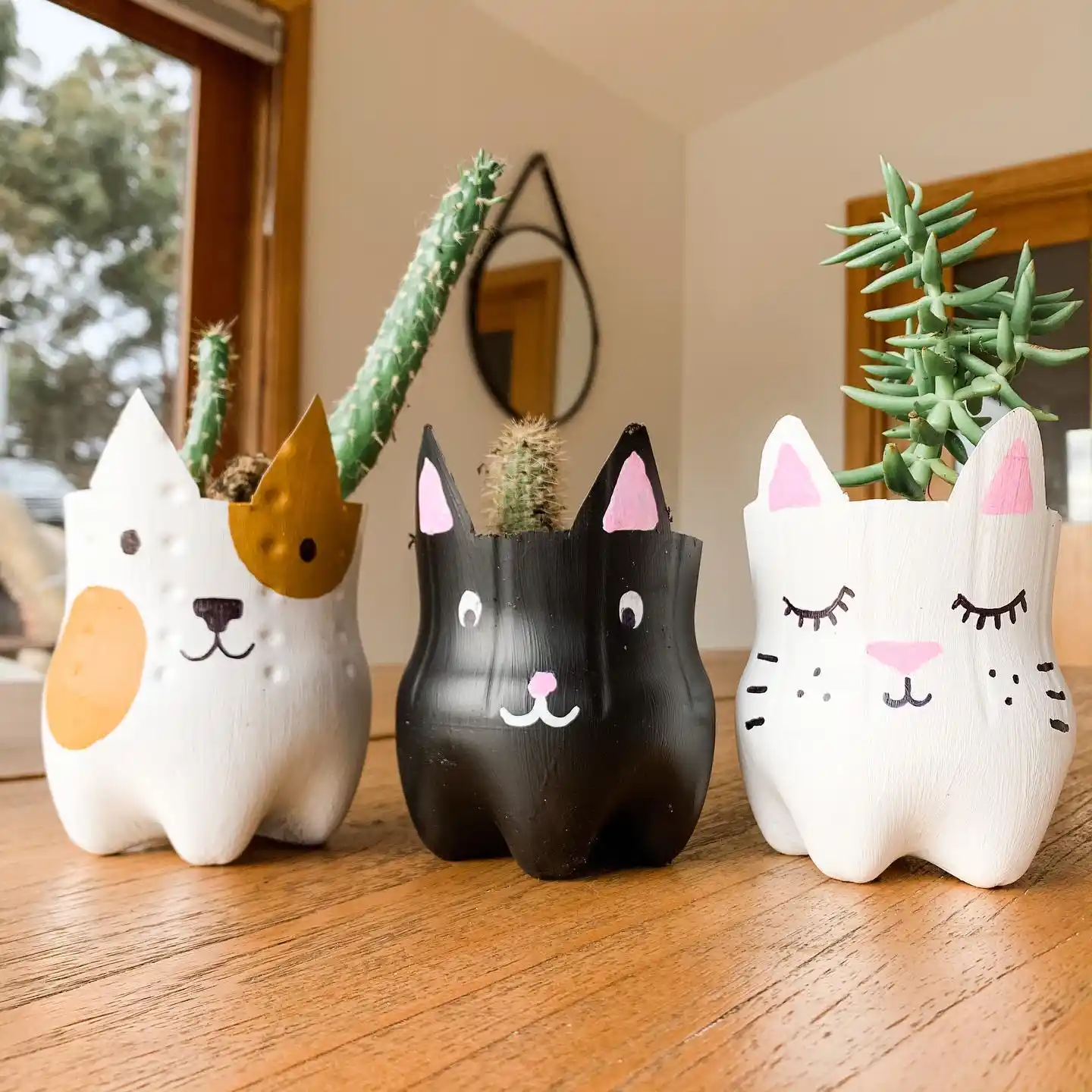 DIY plastic bottle art