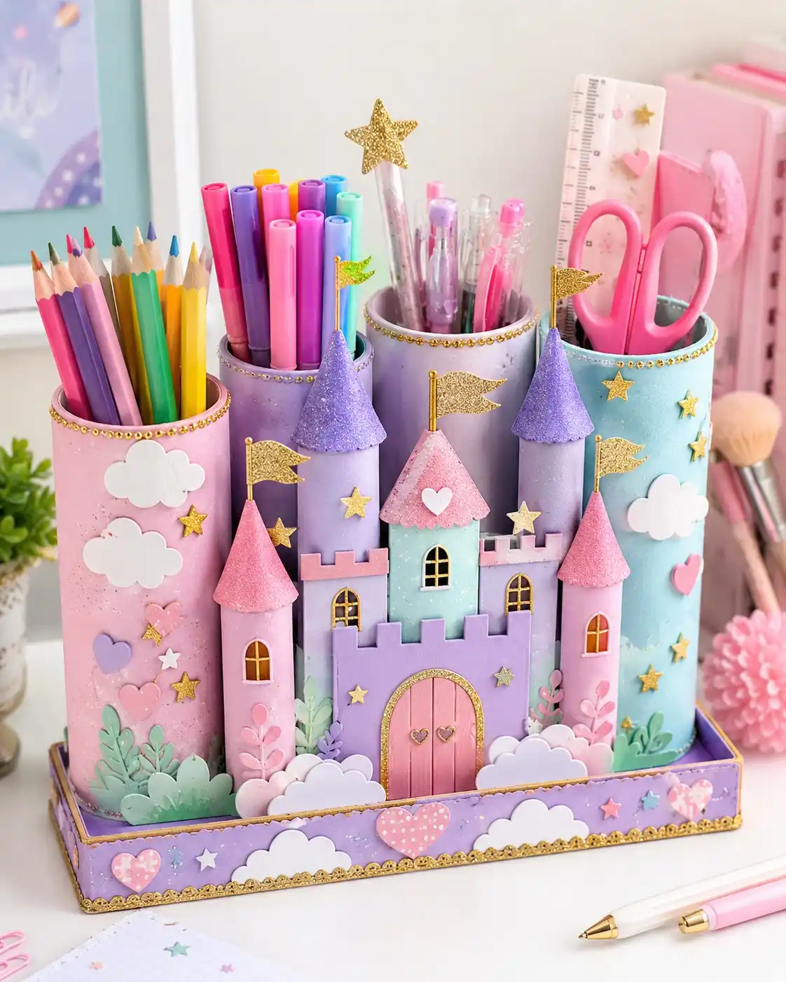 DIY stationery organizer