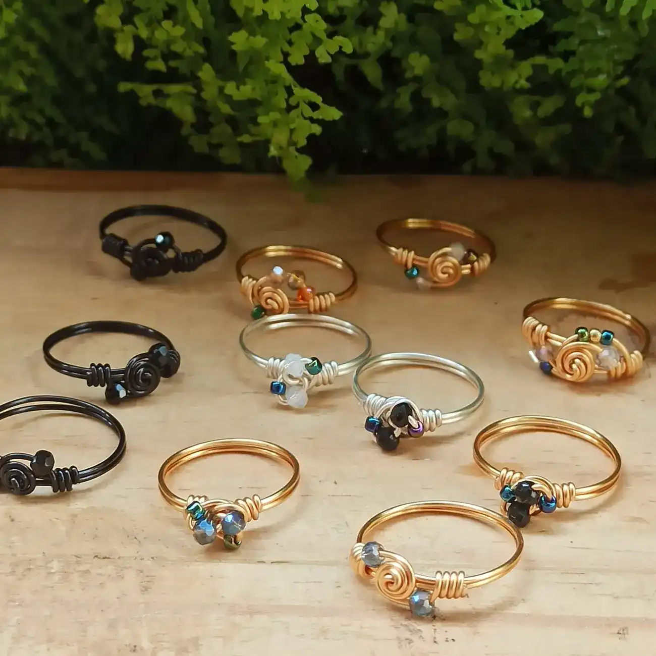 DIY wire wrap rings