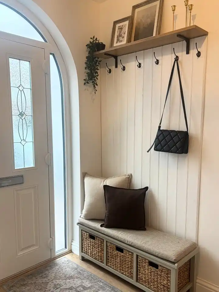 18 Entryway Storage Ideas for Small Spaces 13 Entryway Shelving