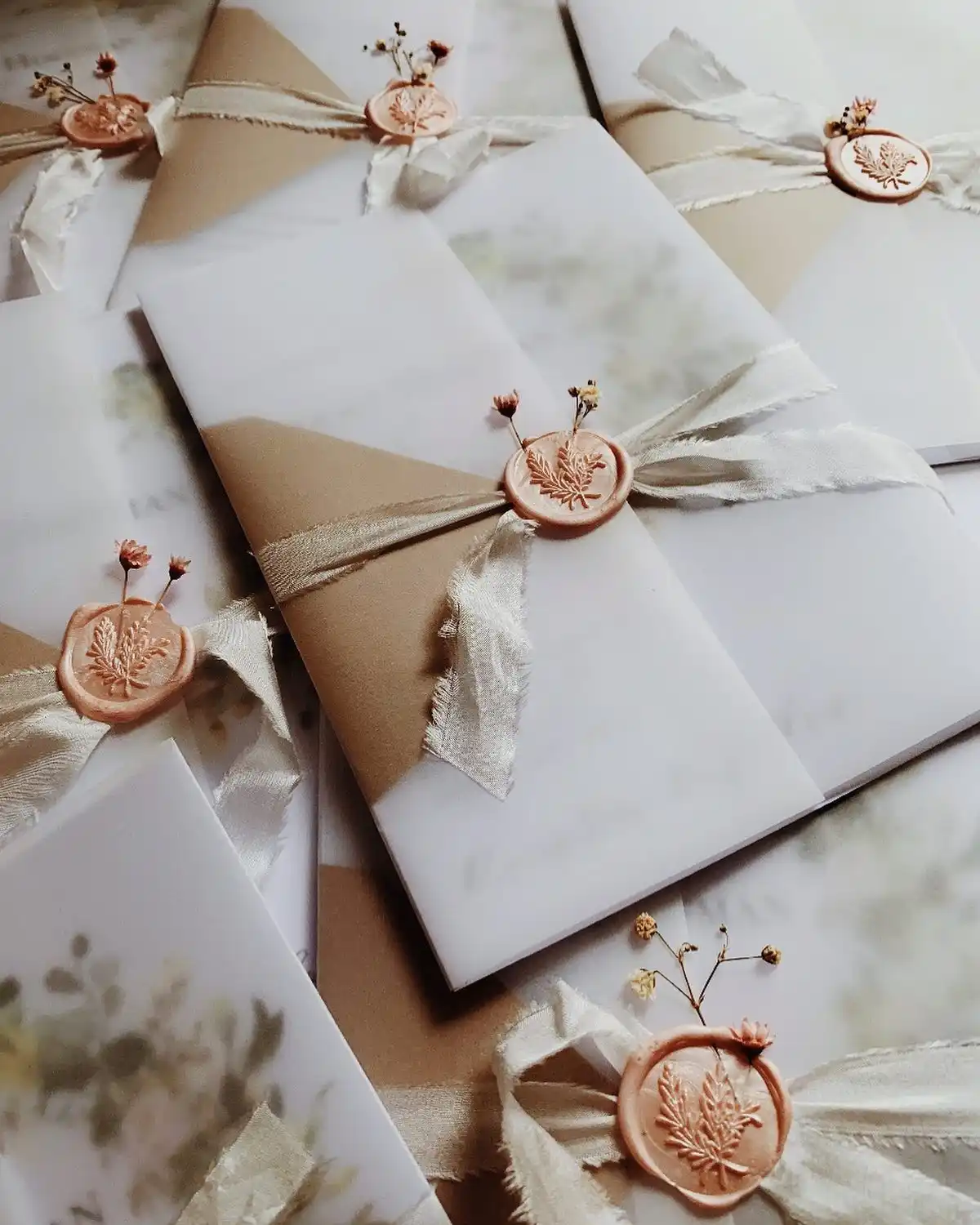 Floral wax seals