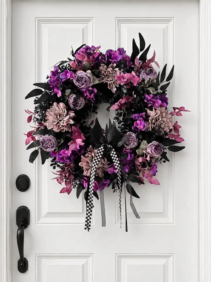 14 Ribbon Wreath Ideas for Beginners 15 Halloween ribbon wreath