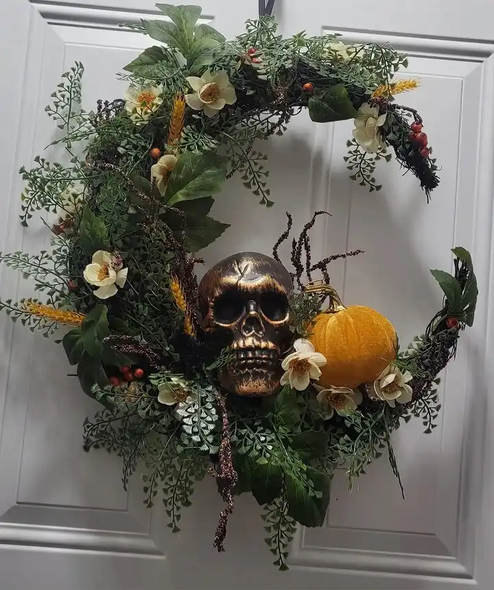 Halloween wreath DIY