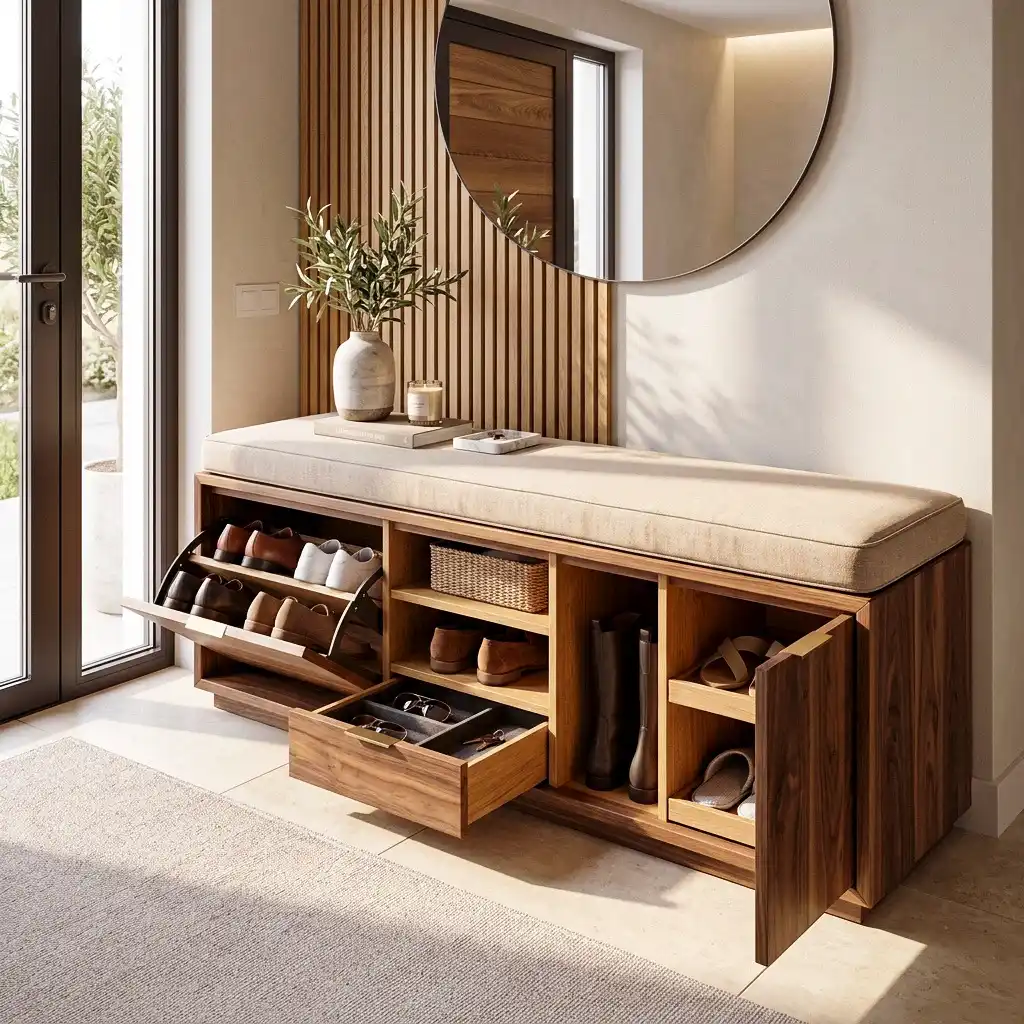18 Entryway Storage Ideas for Small Spaces 17 Hidden Entryway Storage
