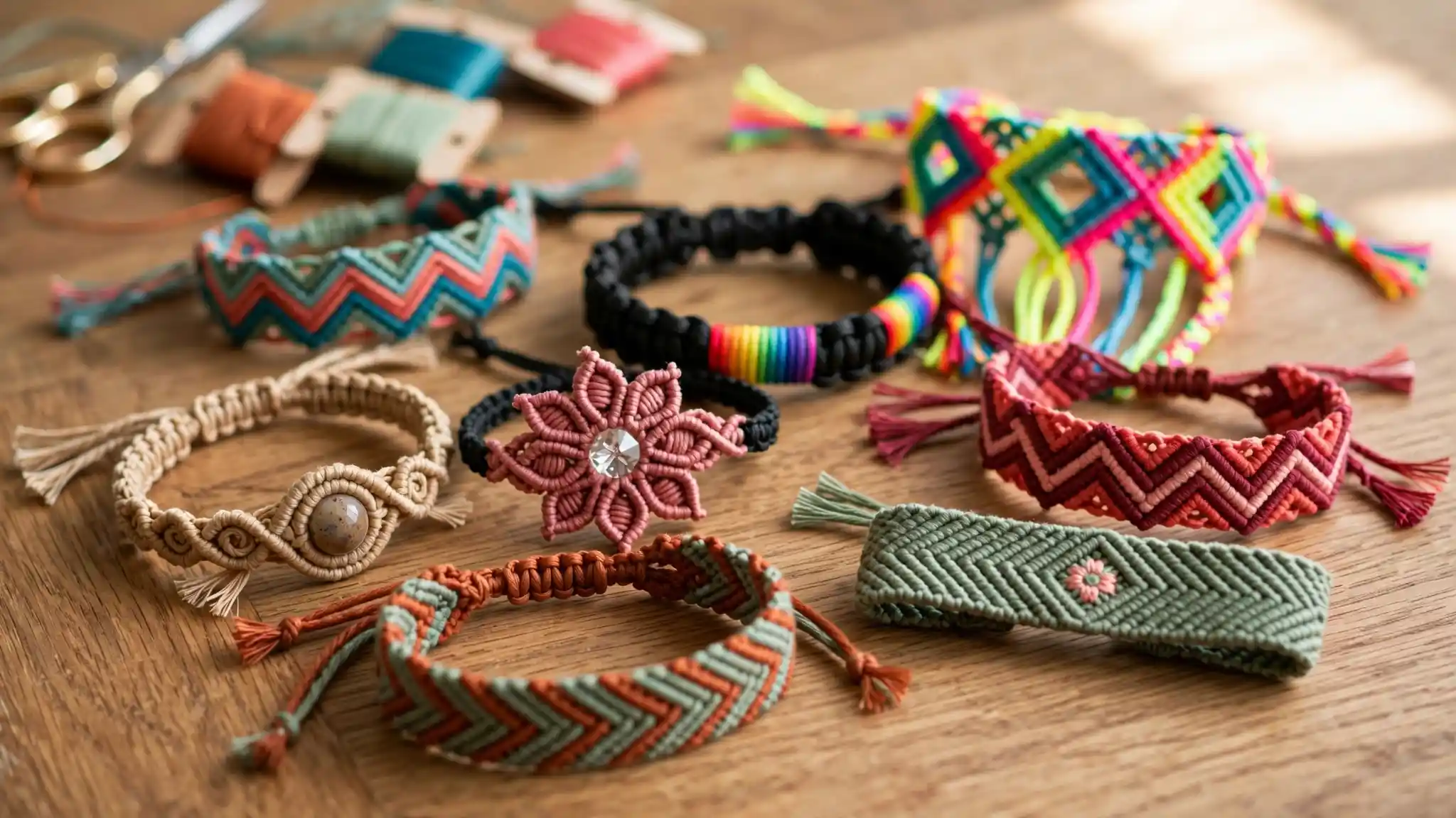 16 Macrame Bracelet Patterns for Beginners 1 Macrame Bracelet Patterns for Beginners