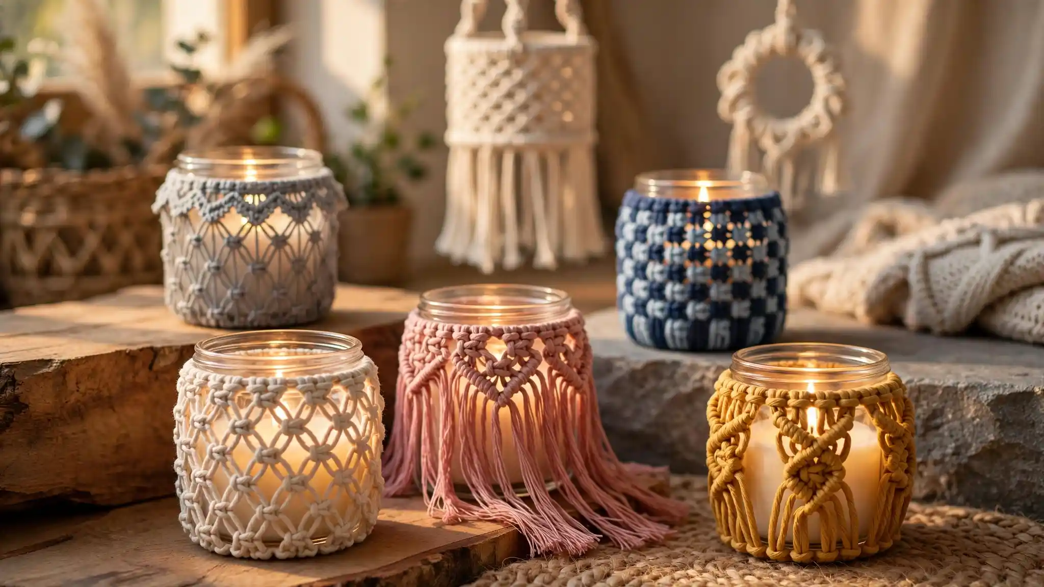 Macrame Candle Holder Ideas