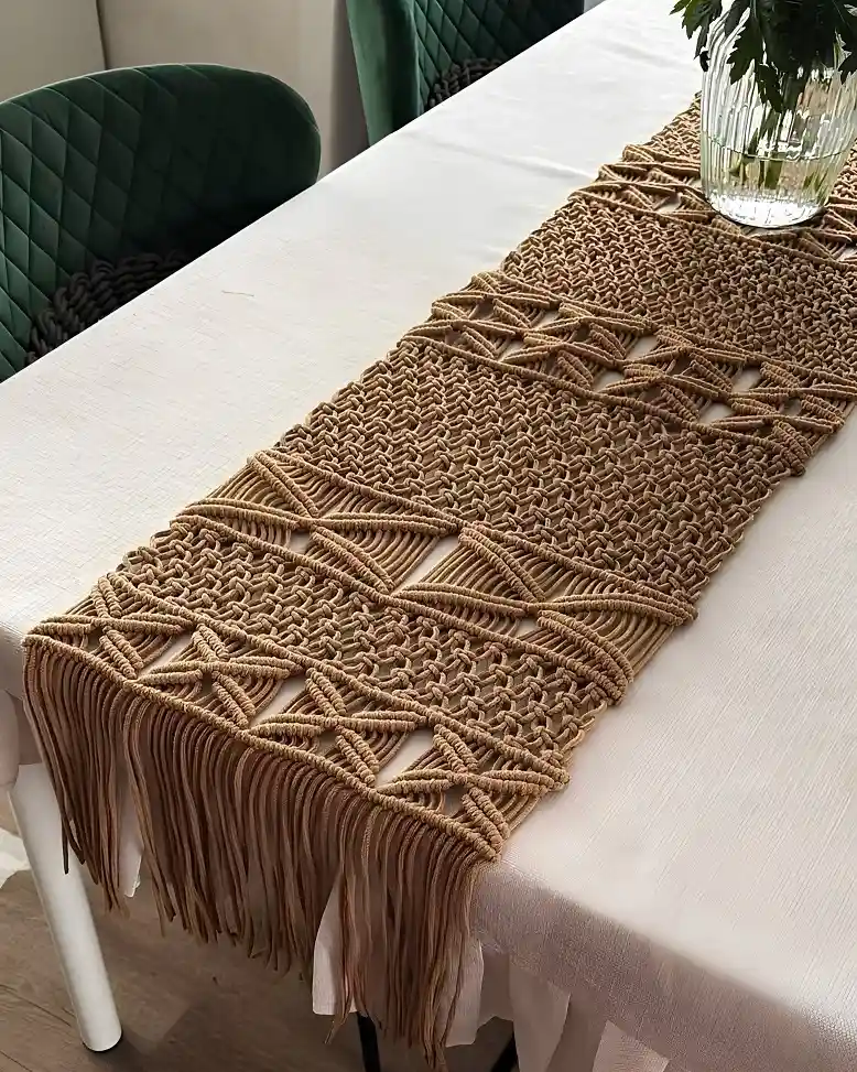 18 Macrame Gift Ideas to Make and Sell 6 Macrame Table Runner