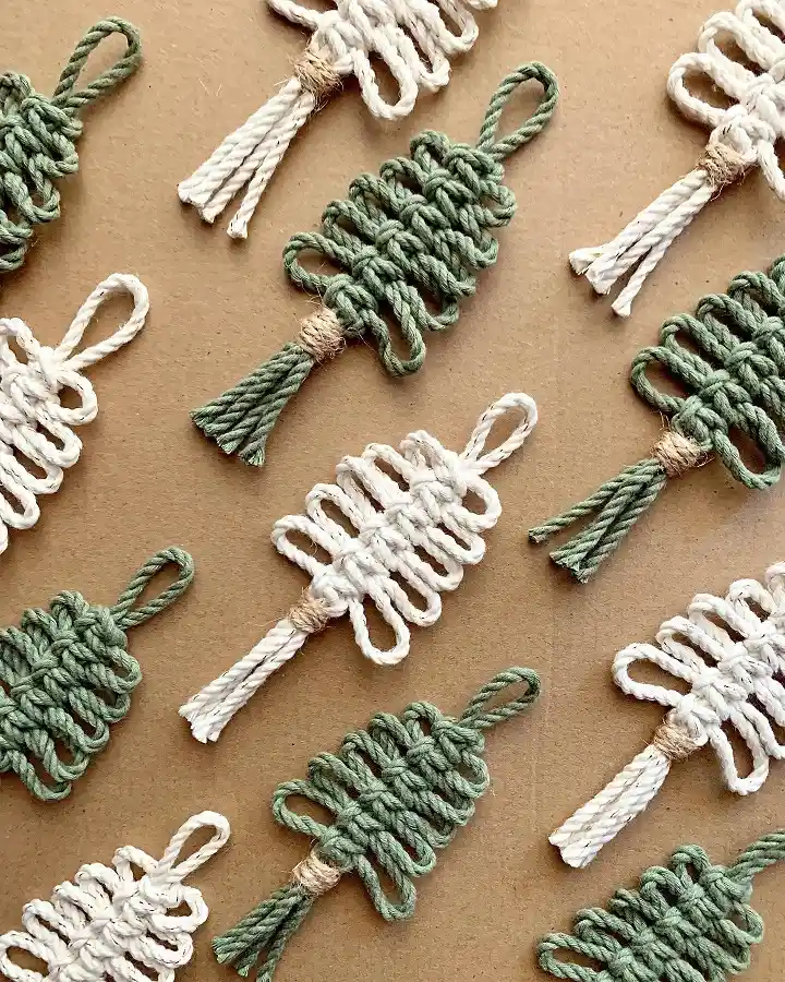 Macrame Tree Ornaments