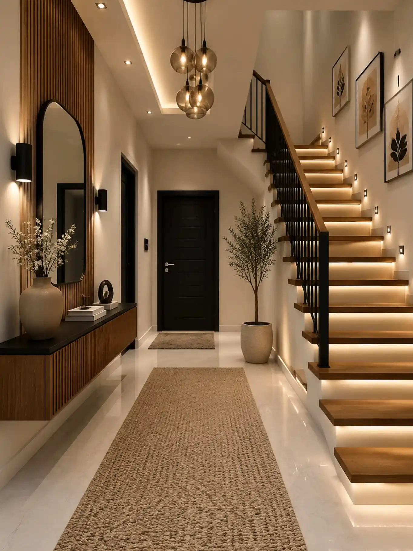 Minimalist entryway decor
