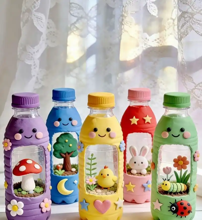 Plastic bottle decoration