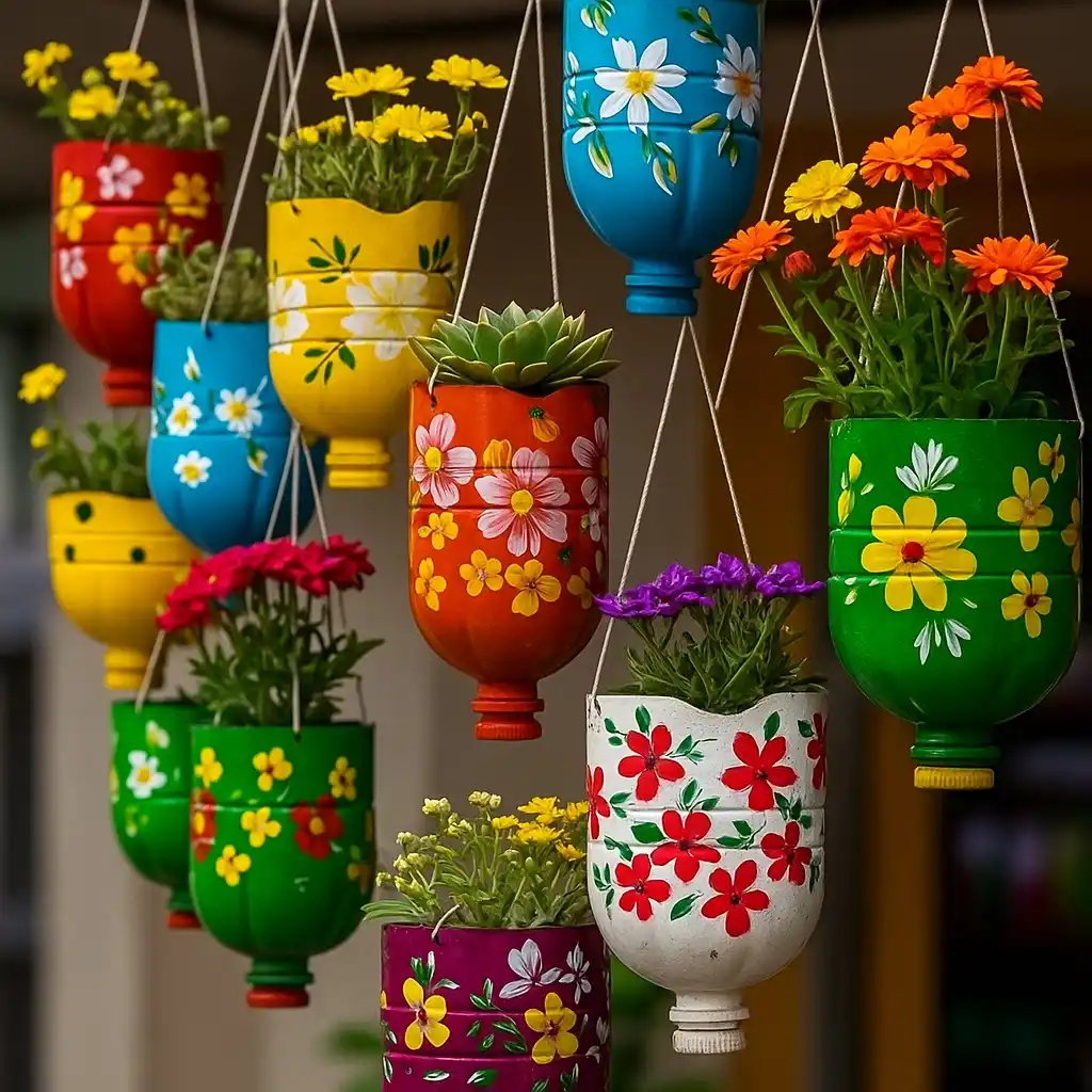 Plastic bottle flowers