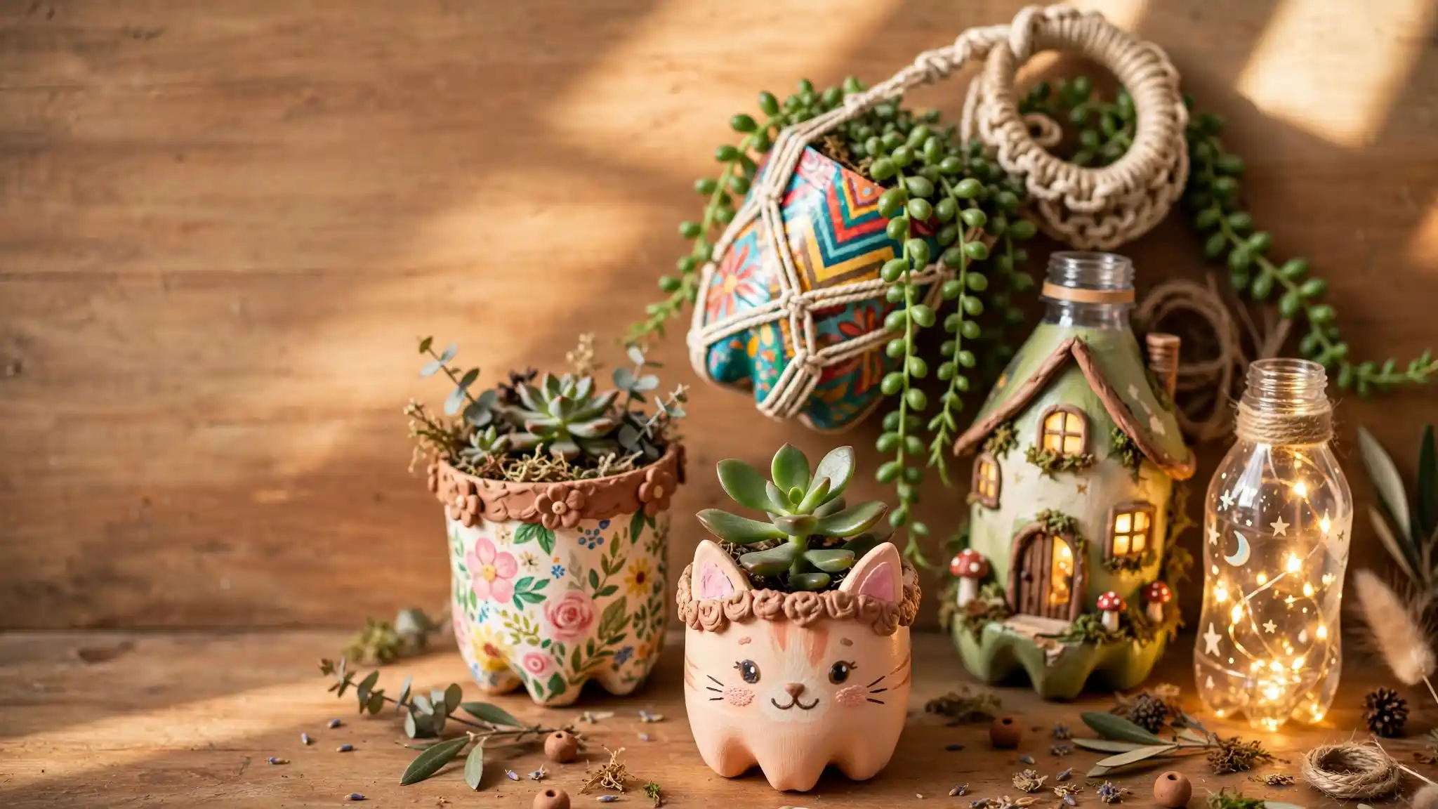 Upcycled Plastic Bottle Craft Ideas