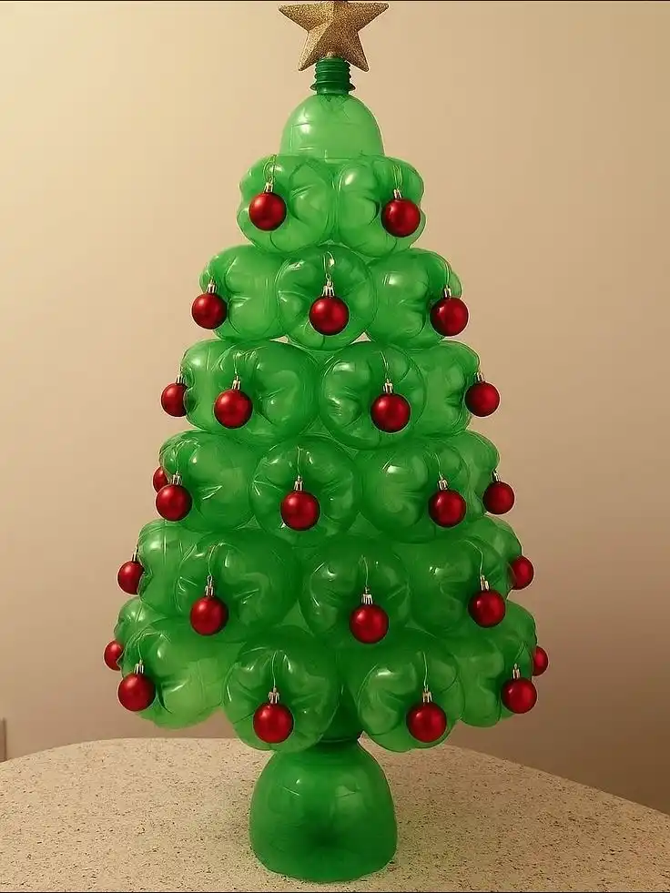 Upcycled plastic bottle crafts
