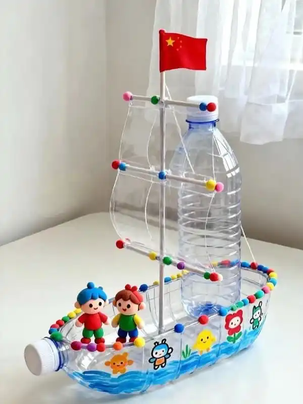 Waste material crafts for kids