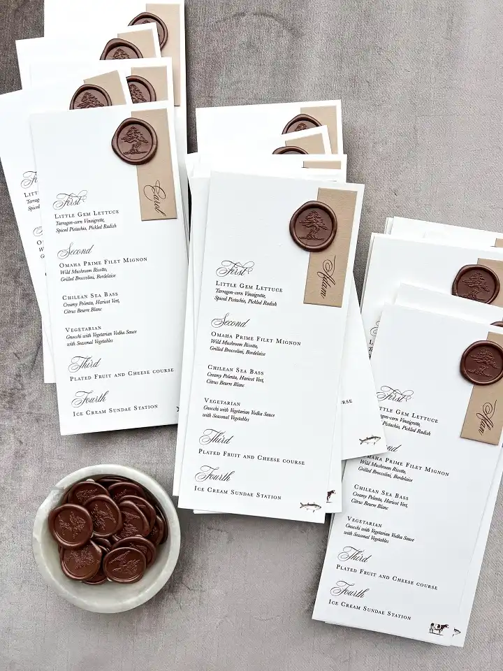Wax seal invitations