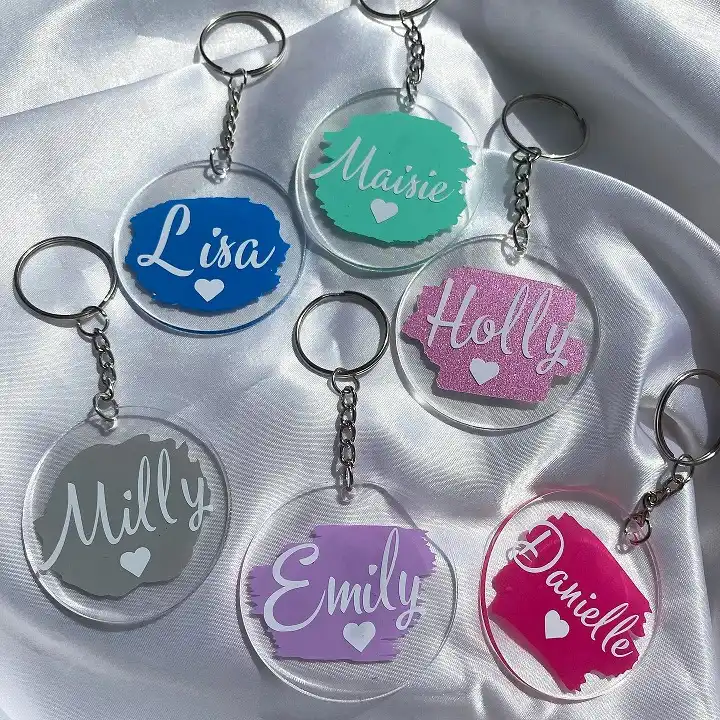 acrylic personalized keychain