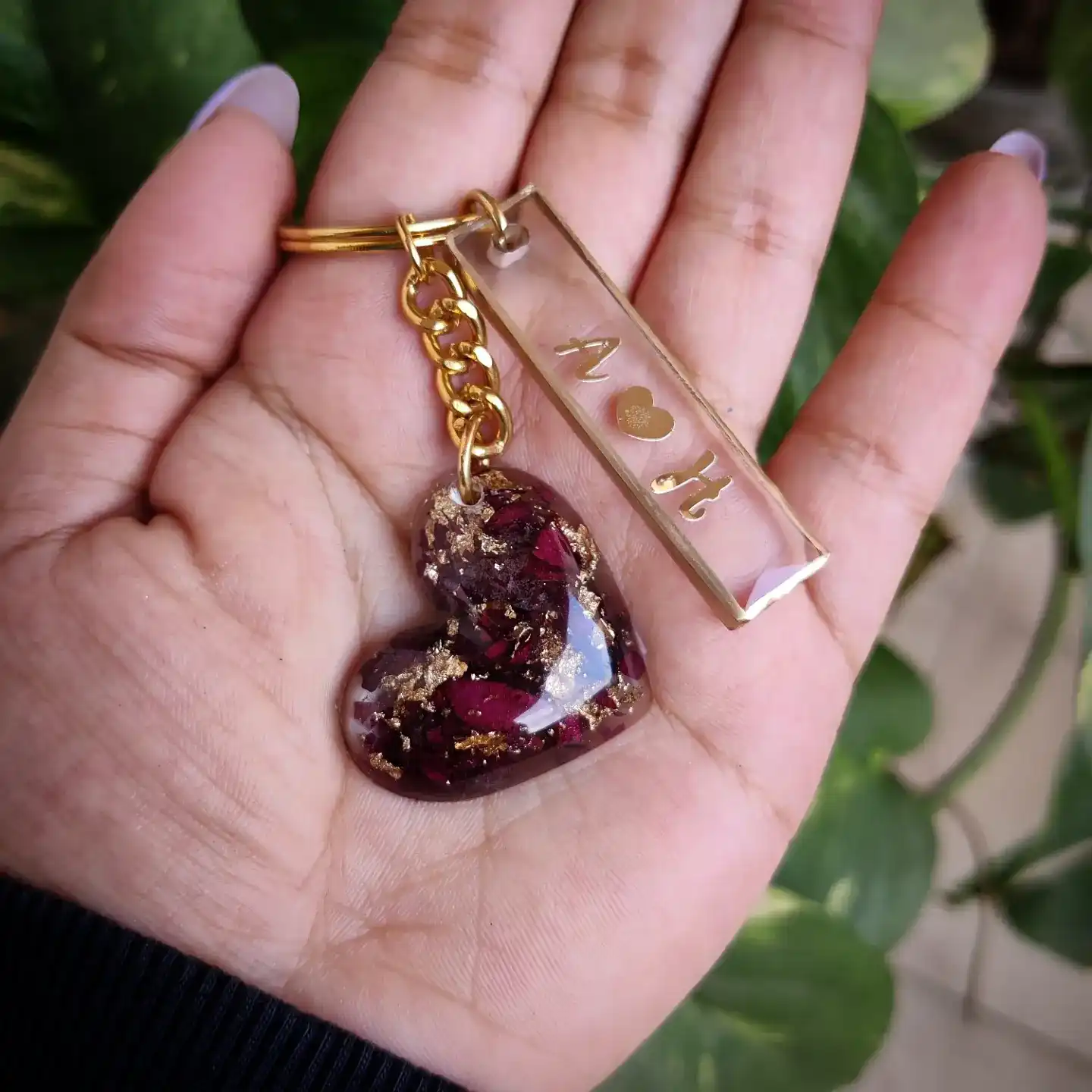 aesthetic resin keychain