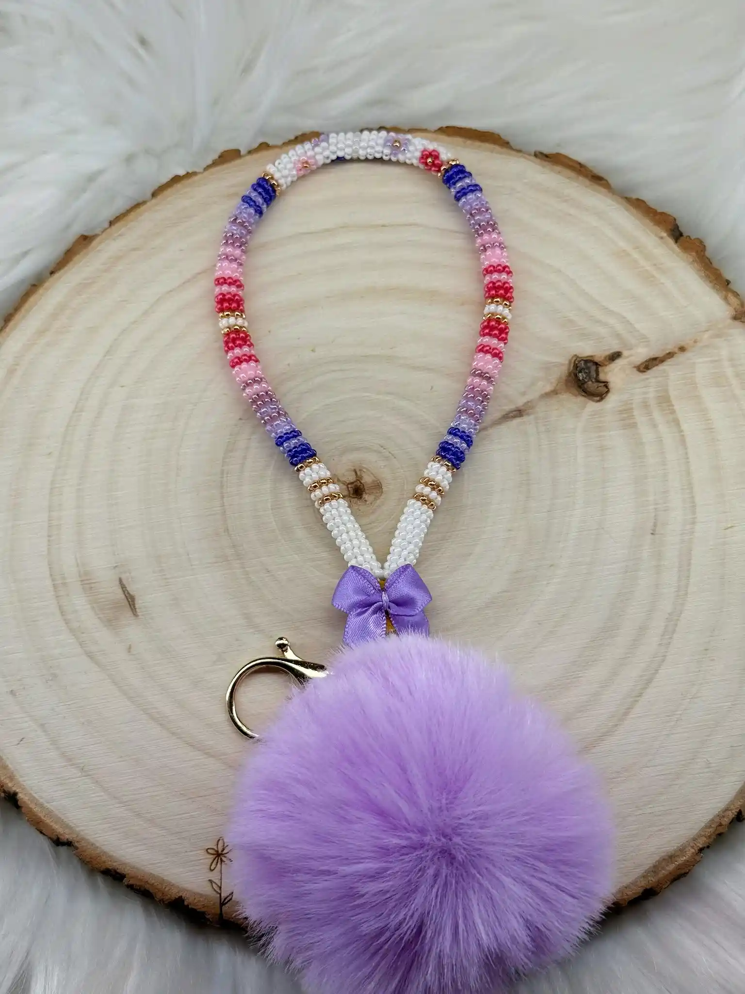 beaded keychain