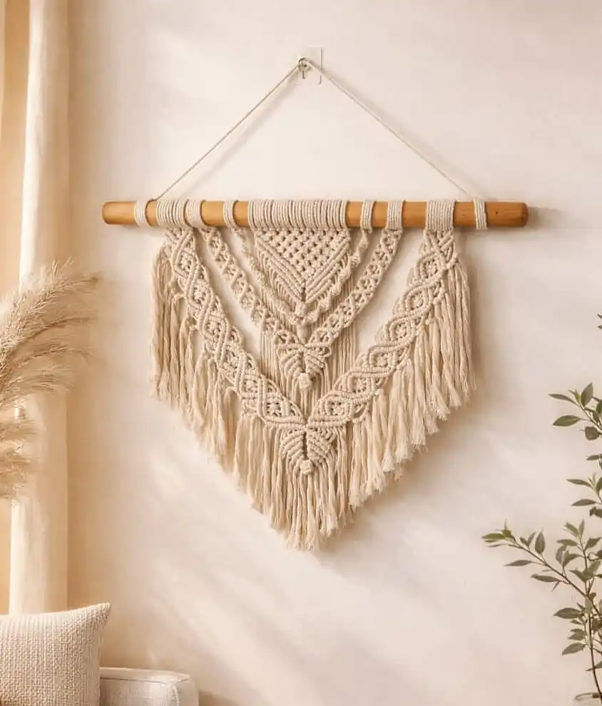boho macrane wall hanging