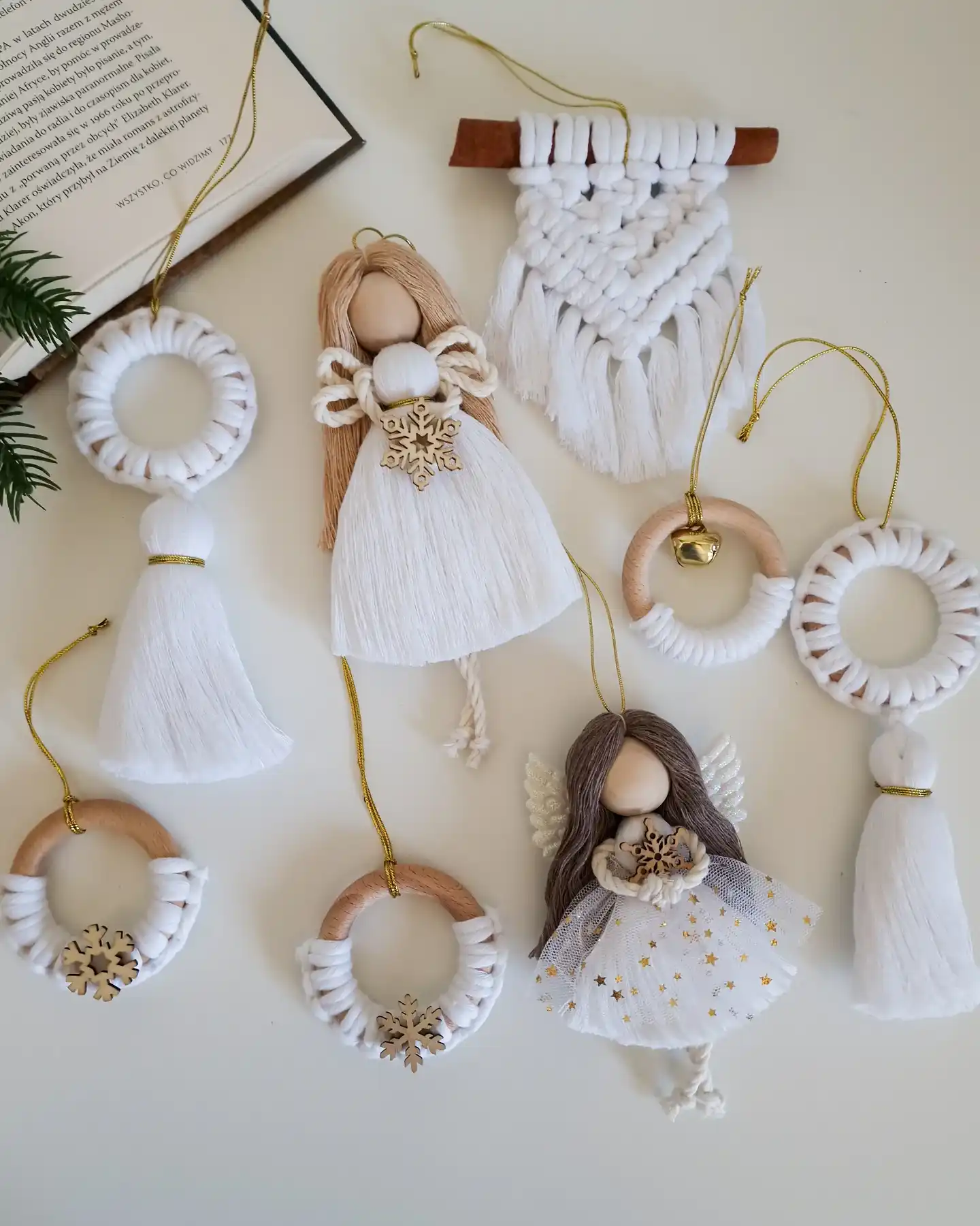 christmas macrame ornaments