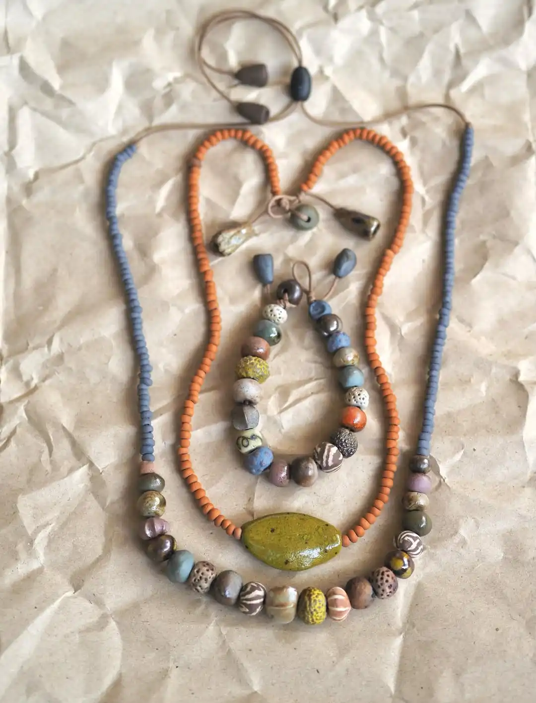clay bead jewelry