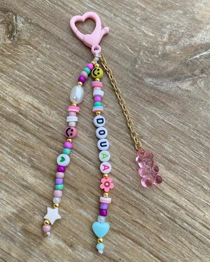 cool bead keychain
