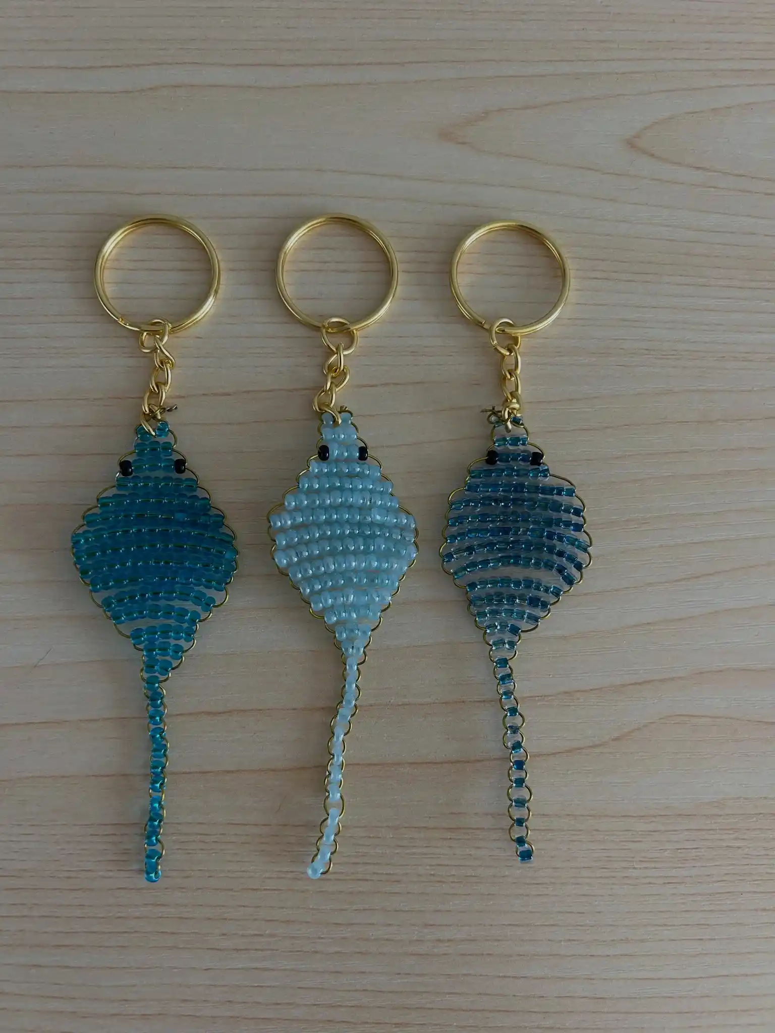 cute beaded keychain